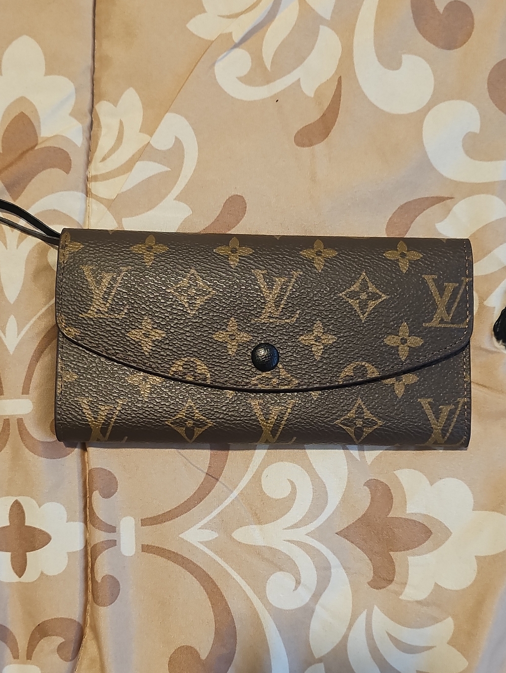 Inspired Monogram Canvas Brown Snap Wallet